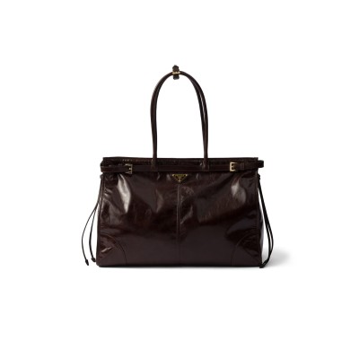 PRADA BONNIE EXTRA LARGE LEATHER HANDBAG 1BA439_2CYR (42*30*12cm)